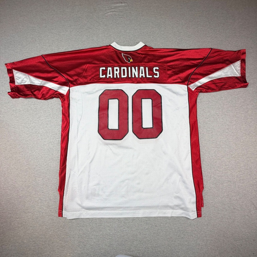 Arizona Cardinals Reebok NFL Jersey Mens 2XL White Red Onfield Equipment 00